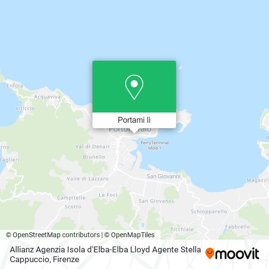Mappa Allianz Agenzia Isola d'Elba-Elba Lloyd Agente Stella Cappuccio
