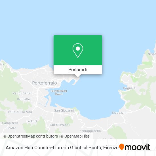 Mappa Amazon Hub Counter-Libreria Giunti al Punto