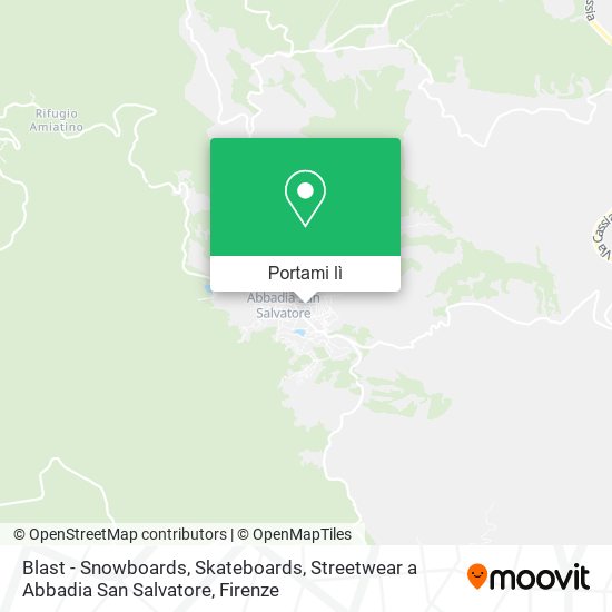 Mappa Blast - Snowboards, Skateboards, Streetwear a Abbadia San Salvatore