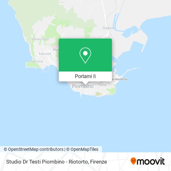 Mappa Studio Dr Testi Piombino - Riotorto