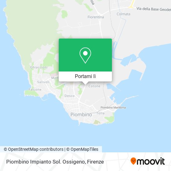 Mappa Piombino Impianto Sol. Ossigeno
