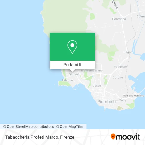 Mappa Tabaccheria Profeti Marco