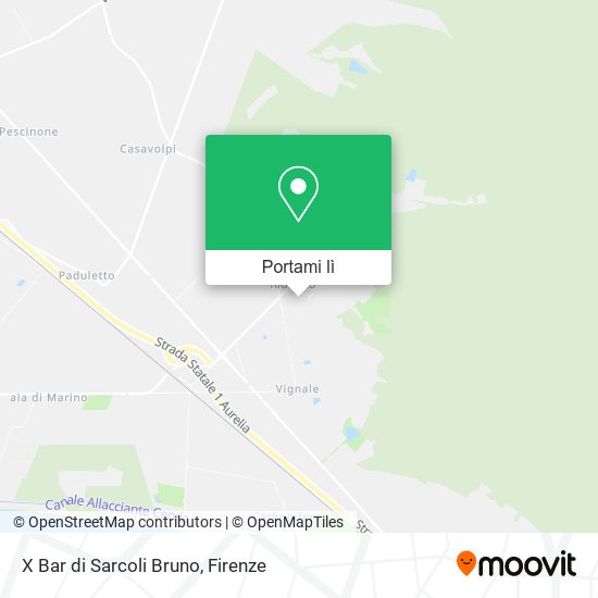 Mappa X Bar di Sarcoli Bruno