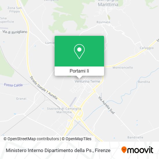 Mappa Ministero Interno Dipartimento della Ps.