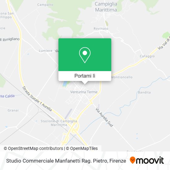 Mappa Studio Commerciale Manfanetti Rag. Pietro