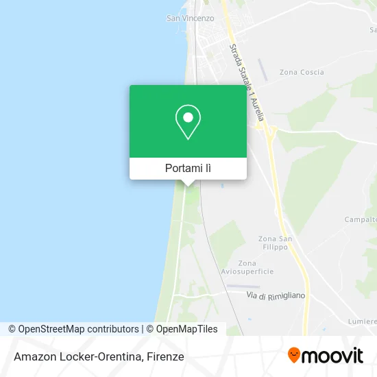 Mappa Amazon Locker-Orentina