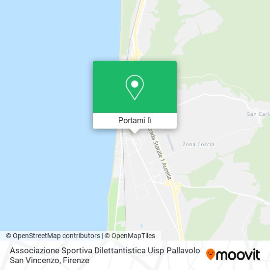 Mappa Associazione Sportiva Dilettantistica Uisp Pallavolo San Vincenzo