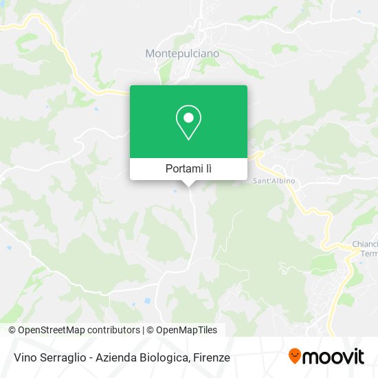 Mappa Vino Serraglio - Azienda Biologica