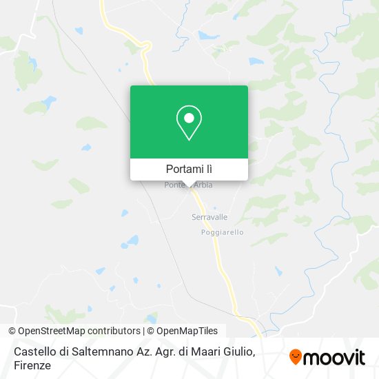 Mappa Castello di Saltemnano Az. Agr. di Maari Giulio