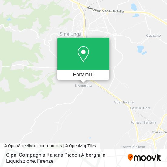 Mappa Cipa. Compagnia Italiana Piccoli Alberghi in Liquidazione