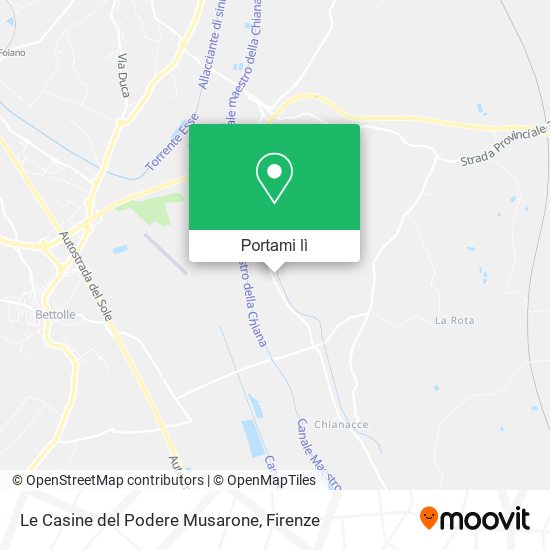 Mappa Le Casine del Podere Musarone