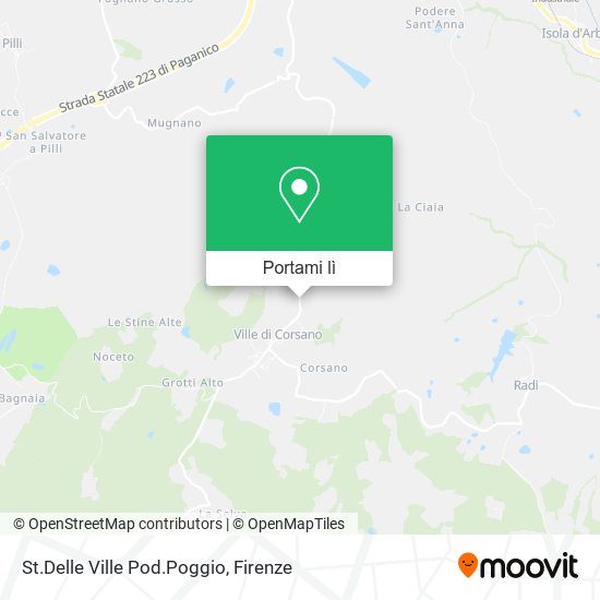 Mappa St.Delle Ville Pod.Poggio