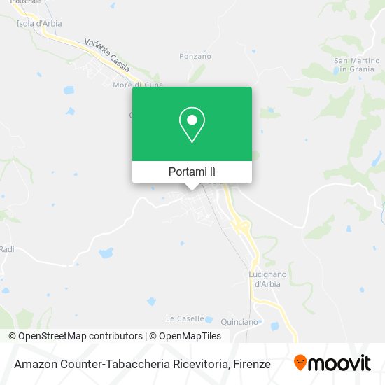 Mappa Amazon Counter-Tabaccheria Ricevitoria