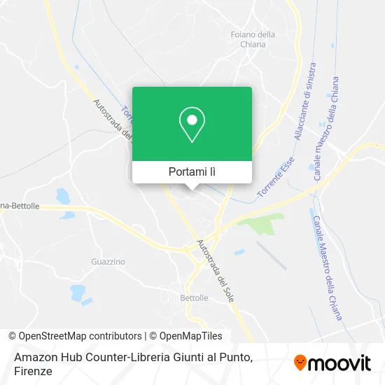 Mappa Amazon Hub Counter-Libreria Giunti al Punto