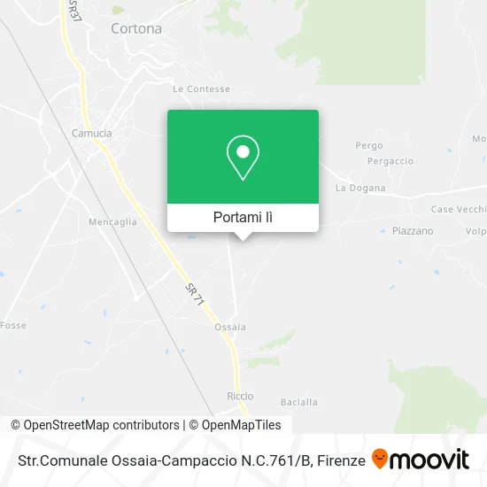 Mappa Str.Comunale Ossaia-Campaccio N.C.761 / B