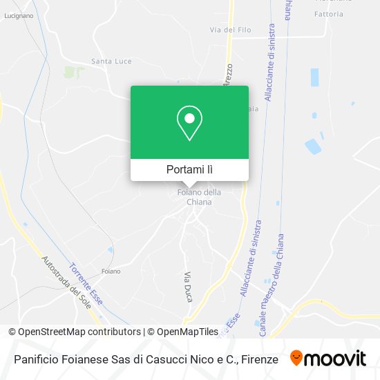 Mappa Panificio Foianese Sas di Casucci Nico e C.