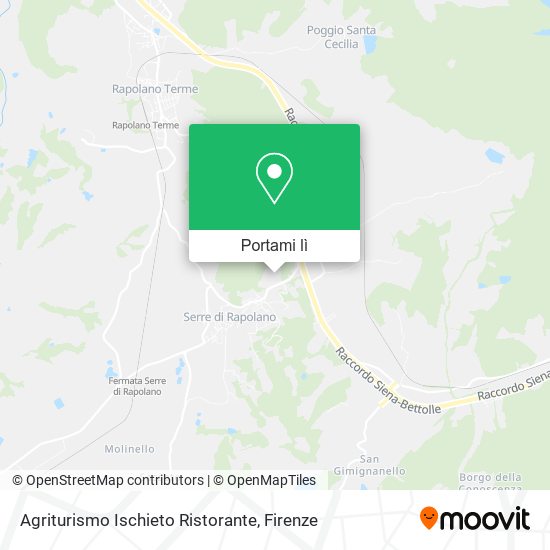 Mappa Agriturismo Ischieto Ristorante