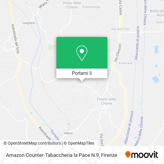 Mappa Amazon Counter-Tabaccheria la Pace N.9