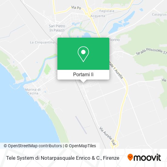 Mappa Tele System di Notarpasquale Enrico & C.
