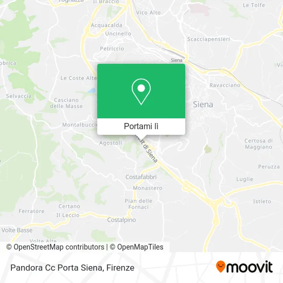 Mappa Pandora Cc Porta Siena