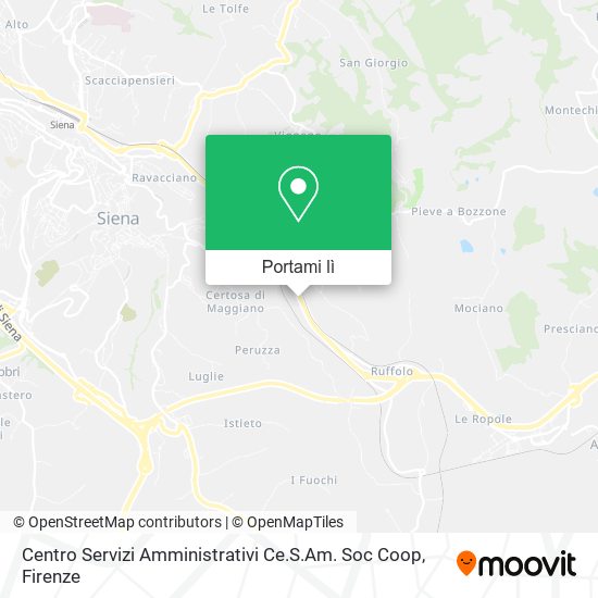 Mappa Centro Servizi Amministrativi Ce.S.Am. Soc Coop