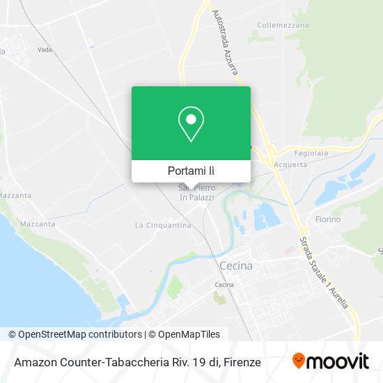 Mappa Amazon Counter-Tabaccheria Riv. 19 di