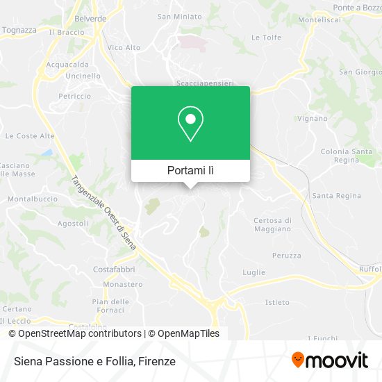 Mappa Siena Passione e Follia