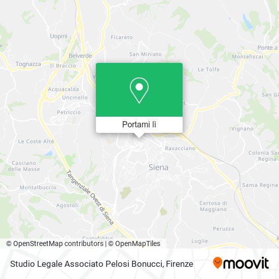 Mappa Studio Legale Associato Pelosi Bonucci