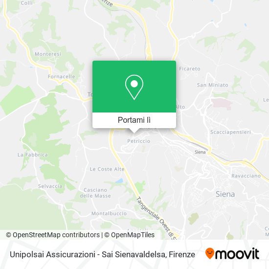 Mappa Unipolsai Assicurazioni - Sai Sienavaldelsa