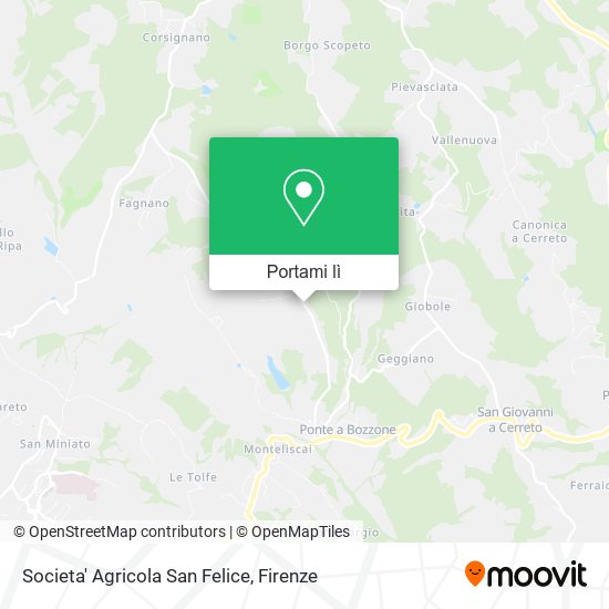 Mappa Societa' Agricola San Felice