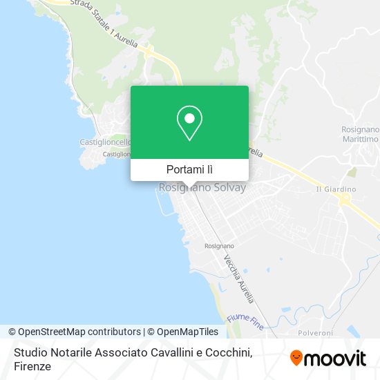 Mappa Studio Notarile Associato Cavallini e Cocchini