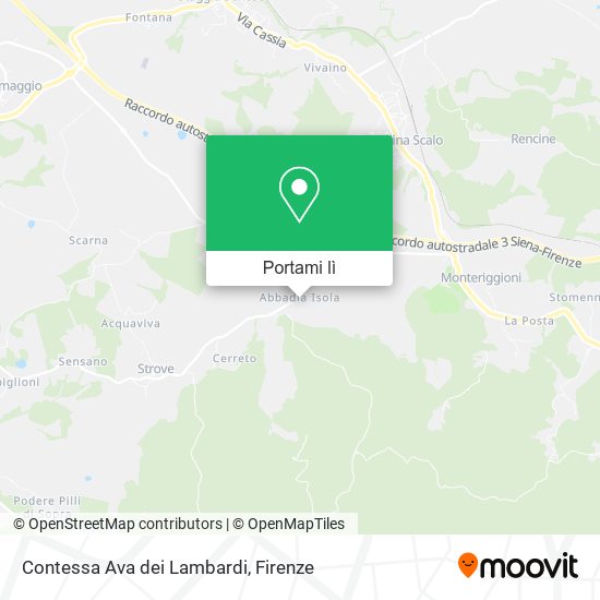 Mappa Contessa Ava dei Lambardi
