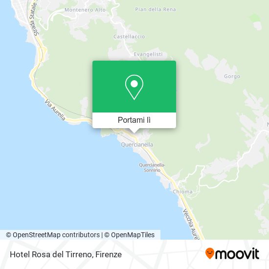 Mappa Hotel Rosa del Tirreno