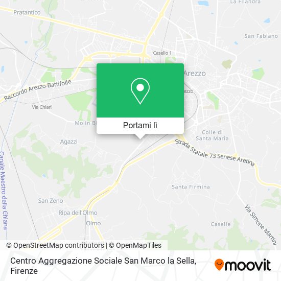 Mappa Centro Aggregazione Sociale San Marco la Sella