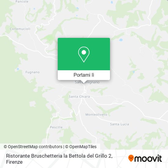Mappa Ristorante Bruschetteria la Bettola del Grillo 2