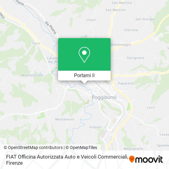 Mappa FIAT Officina Autorizzata Auto e Veicoli Commerciali