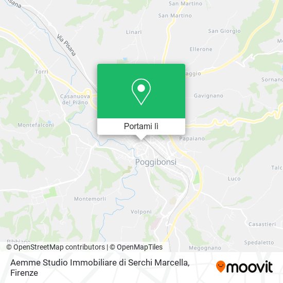 Mappa Aemme Studio Immobiliare di Serchi Marcella