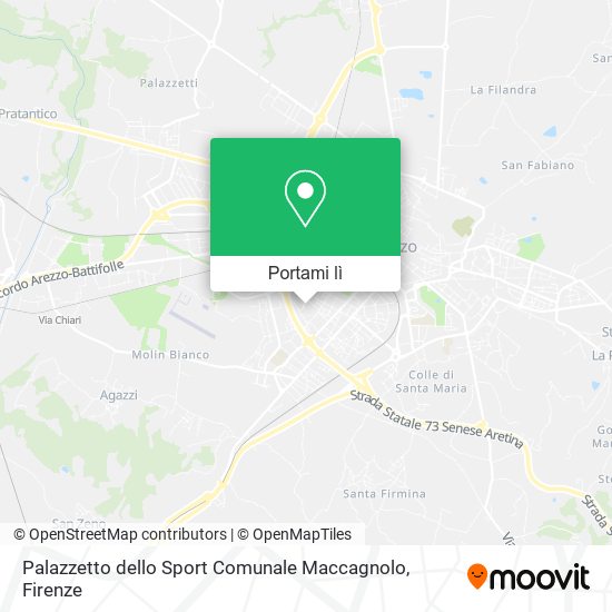 Mappa Palazzetto dello Sport Comunale Maccagnolo