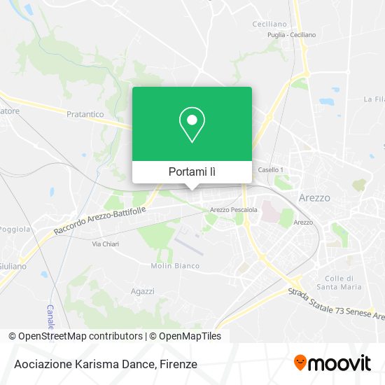 Mappa Aociazione Karisma Dance