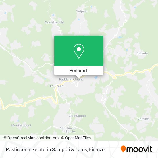 Mappa Pasticceria Gelateria Sampoli & Lapis