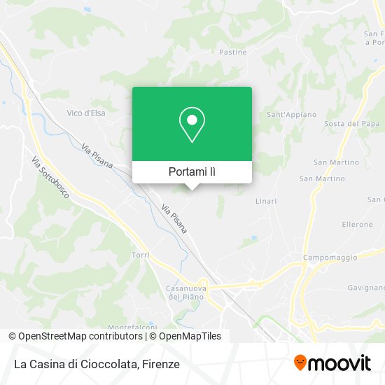 Mappa La Casina di Cioccolata