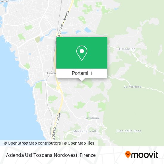 Mappa Azienda Usl Toscana Nordovest