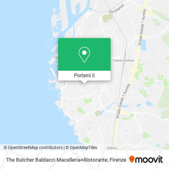 Mappa The Butcher Baldacci Macelleria+Ristorante