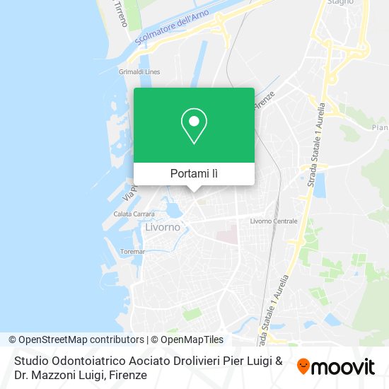 Mappa Studio Odontoiatrico Aociato Drolivieri Pier Luigi & Dr. Mazzoni Luigi