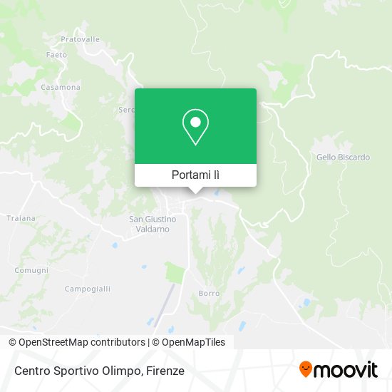 Mappa Centro Sportivo Olimpo