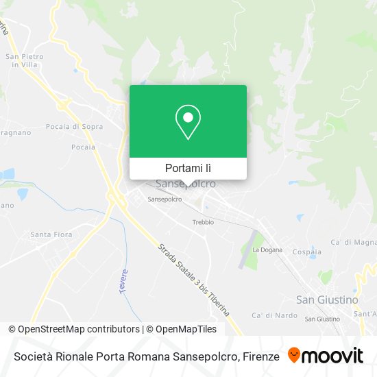 Mappa Società Rionale Porta Romana Sansepolcro