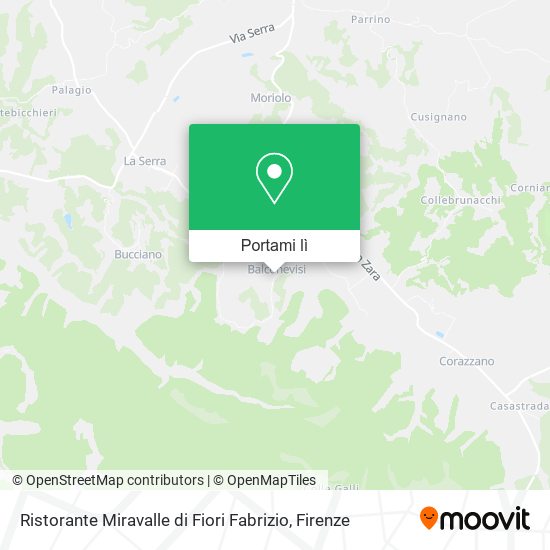 Mappa Ristorante Miravalle di Fiori Fabrizio