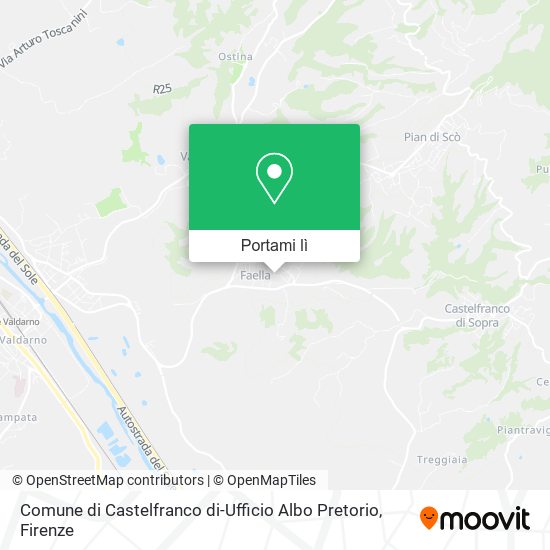Mappa Comune di Castelfranco di-Ufficio Albo Pretorio