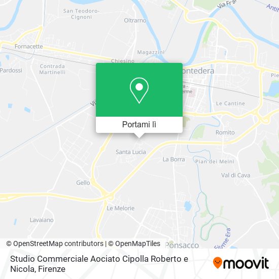Mappa Studio Commerciale Aociato Cipolla Roberto e Nicola