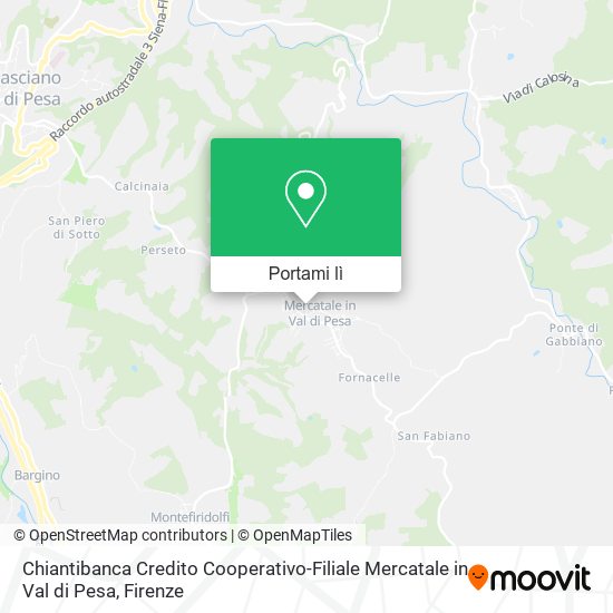 Mappa Chiantibanca Credito Cooperativo-Filiale Mercatale in Val di Pesa